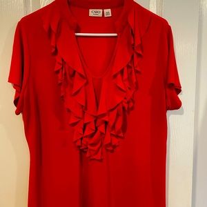 Cato Woman size 14/16 Red blouse type top